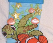 Nemo and Squirt Christmas Stocking