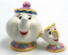 Mrs. Potts and Chip Salt and Pepper Shakers