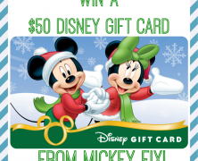 The Mickey Fix Holiday Giveaway Part 2: Win a $50 Disney Gift Card! (closed)