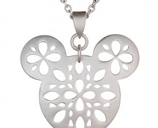Mickey Mouse Necklace with Filigree Pattern