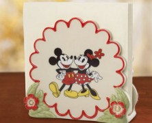 Mickey and Minnie Napkin Holder by Lenox