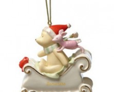 Lenox Pooh and Piglet Sleigh Ride Ornament