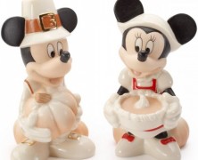Mickey and Minnie Thanksgiving Salt and Pepper Shakers