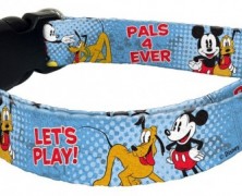 Mickey Mouse and Pluto Dog Collar