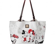 Dooney and Bourke Mickey and Minnie Cafe Leather Tote