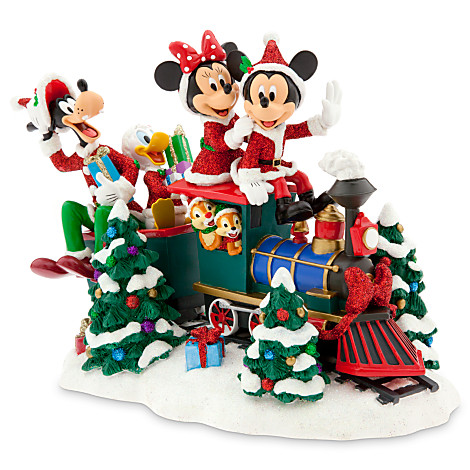 Santa Mickey Mouse and Friends on Trains Figure
