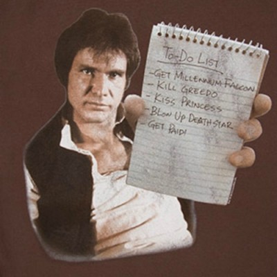 Han Solo To Do List Tee