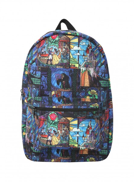 Beauty and the Beast Stained Glass Backpack