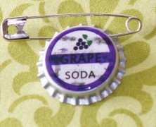 UP Grape Soda Bottle Cap Pin
