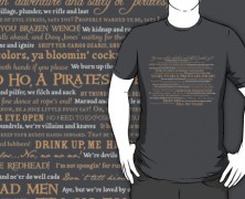 Pirates of the Caribbean Script T-shirt
