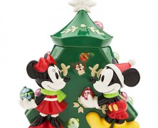 Mickey and Minnie Mouse Christmas Cookie Jar