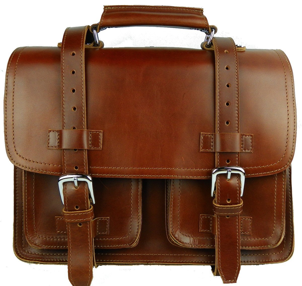 Vagabond Traveler Heavy Duty Leather Laptop Bag | Mickey Fix