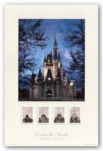 Building a Dream Cinderella Castle Poster Art Print