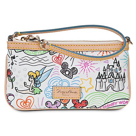 Disney Sketch Leather Dooney Bourke Wristlet Mickey Fix