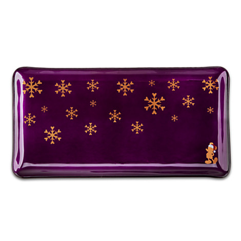Mickey Purple Glazed Holiday Tray