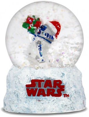 R2D2 Santa Snow Globe