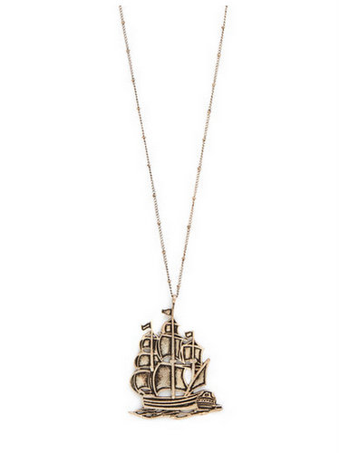 Disney Pirate Ship Necklace