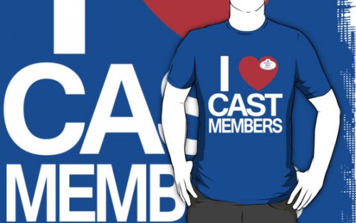 i heart cast members tshirt