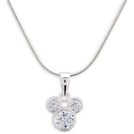 Mickey Mouse Silver Necklace with Pendant
