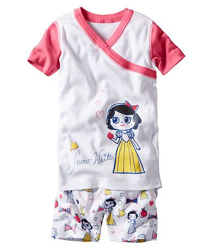 Disney Princess Snow White Short John Pajamas  Girls Sleepwear