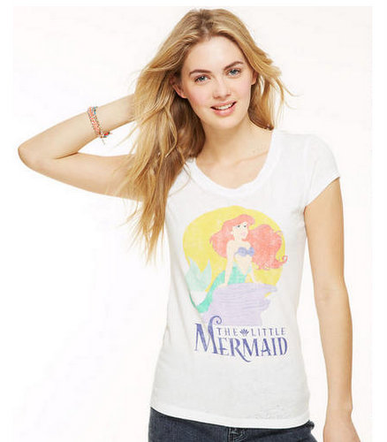 Classic Little Mermaid Burnout Tee