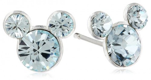 Mickey store birthstone earrings