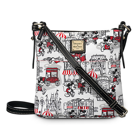 Mickey and Minnie Mouse Downtown Letter Carrier Bag by Dooney and Bourke