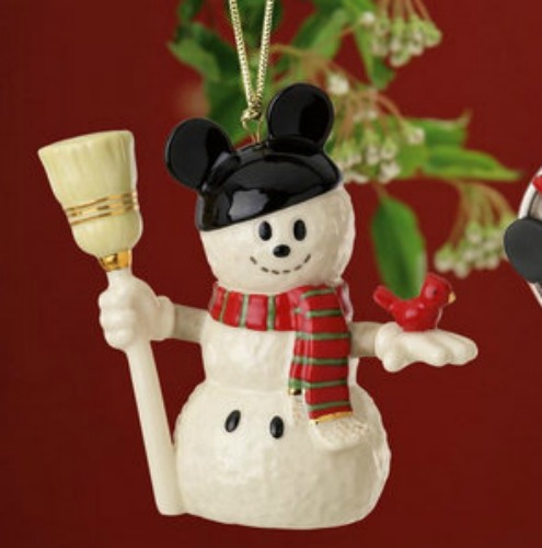 Mickey's Snow Day Ornament by Lenox