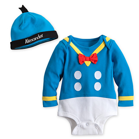 Disney Store Donald Duck Baby Costume BODY Suit & HAT NEWBORN - 3