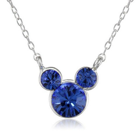 Disney Mickey September Crystal Pendant Necklace