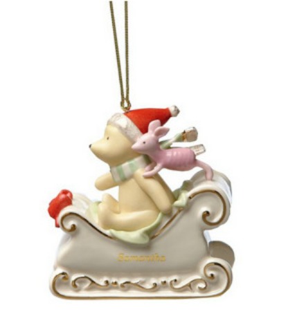 Disney's Holiday Sleigh Ride with Pooh Ornament by Lenox