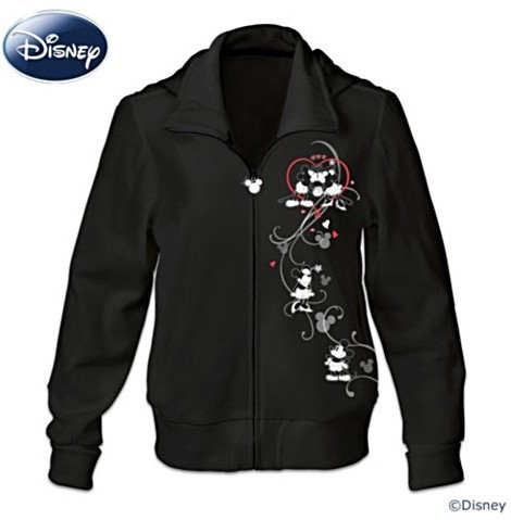 Disney Love Story Mickey And Minnie Womens Hoodie