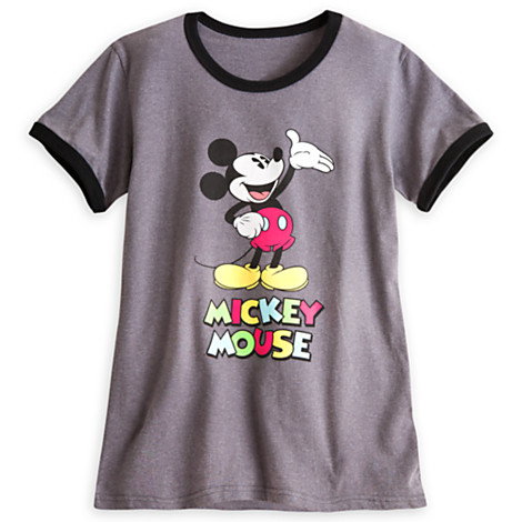 Mickey Mouse Ringer Tee for Women