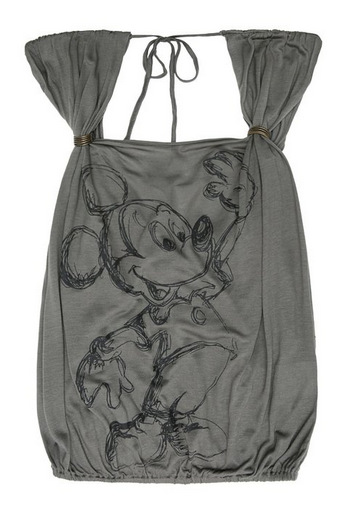 Disney Couture Mickey Mouse Viscose Top