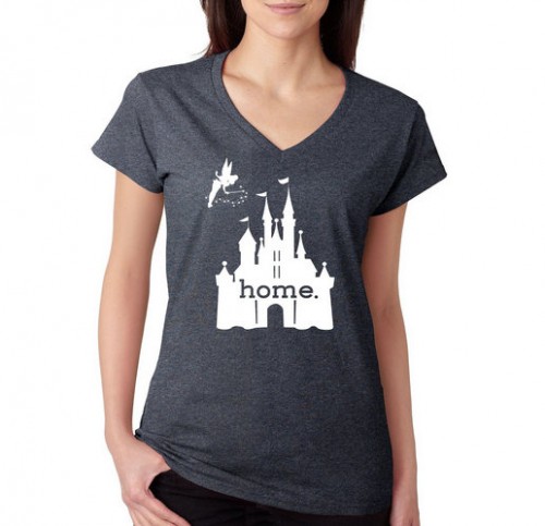 Disney Is My Home V-Neck T-Shirt