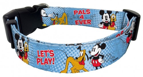 Mickey Mouse and Pluto Dog Collar