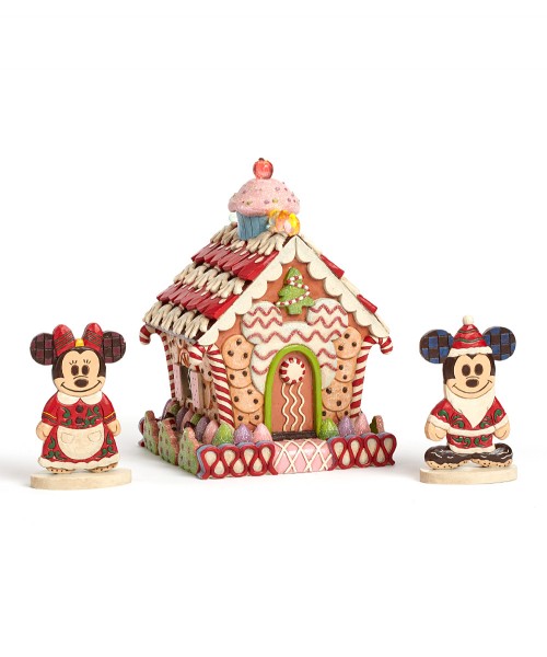 Mickey and Minnie Mouse Gingerbread House