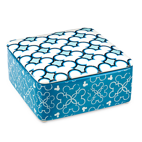 Mickey Mouse Icon Blue Trinket Box