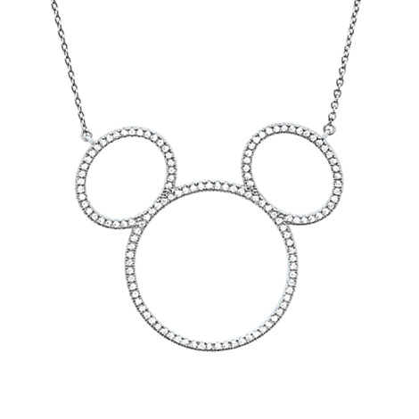 Mickey Mouse Icron Platinum Necklace by Crislu