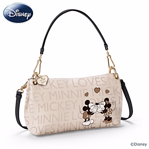 Mickey and Minnie Smooching Handbag