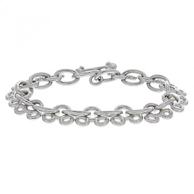 Mickey Mouse Sterling Silver Link Bracelet | Mickey Fix