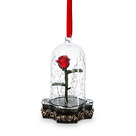 light up rose ornament